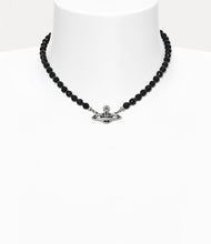 SS24 Vivienne Westwood Messaline Choker Platinum/Ruthanium