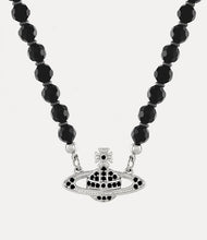 SS24 Vivienne Westwood Messaline Choker Platinum/Ruthanium