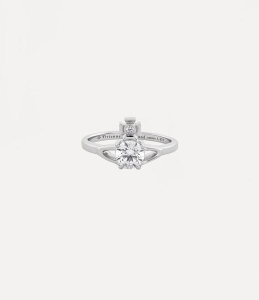 Vivienne Westwood Reina Ring - platinum white cz
