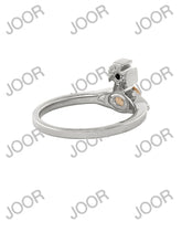 Vivienne Westwood ALLIE RING - PLATINUM / Light Brown CZ