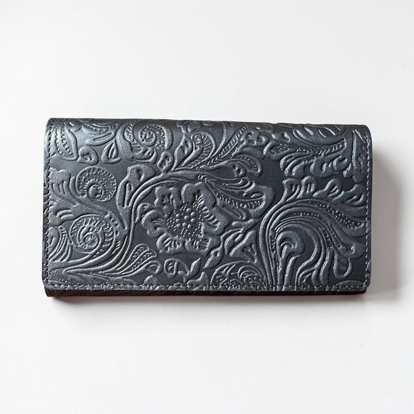 CollardManson Classic Wallet - Black Floral