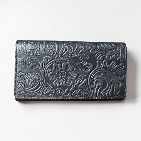 CollardManson Classic Wallet - Black Floral