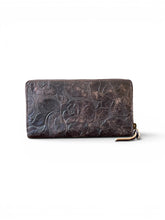 ZIPPED PURSE / WALLET - BROWN Rose