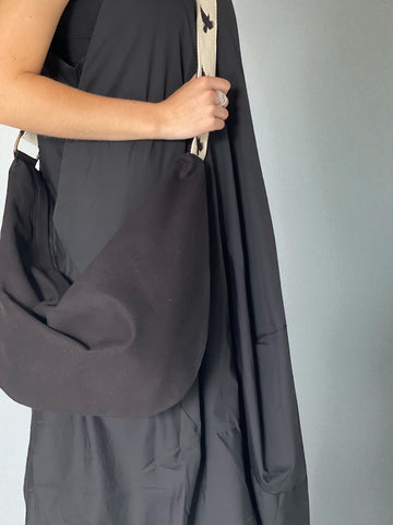 WDTS canvas Parachute Bag crow embroidered webbed strap