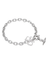 Vivienne Westwood RIGOBERTA CHAIN BRACELET - PLATINUM / WHITE