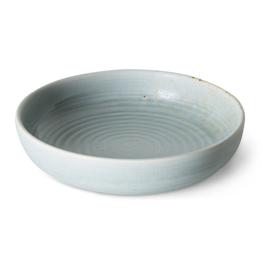 HKLiving Chef ceramics: deep plate L, soft blue