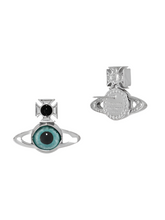 Vivienne Westwood DEANNA EARRINGS - PLATINUM / BLUE