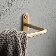 HDWelo towel rail, brushed brass finish