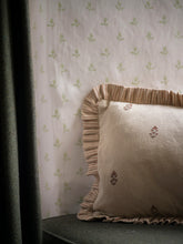 Sprig Block Print Cushion - Brick 30x50cm