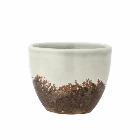 Paula espresso Cup, blue brown, Stoneware