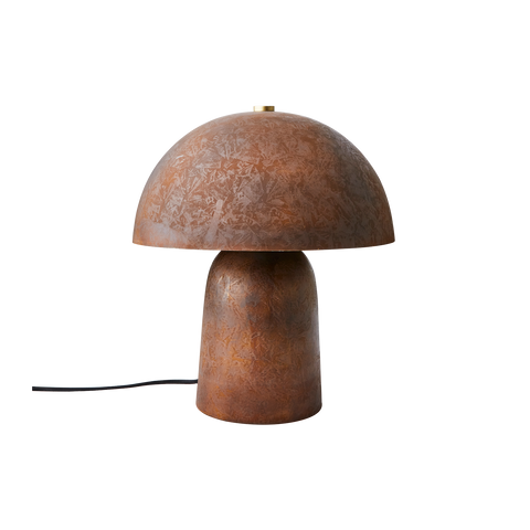 Fungi Table Lamp M Rusty Brown