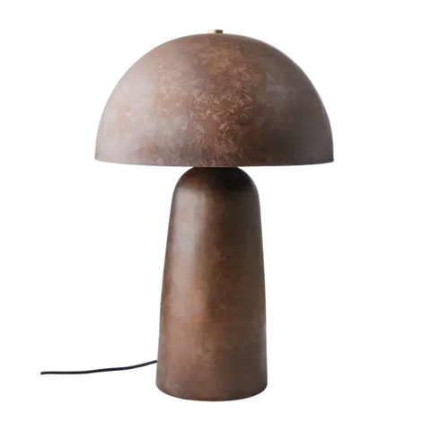 Fungi Table Lamp L Rusty Brown