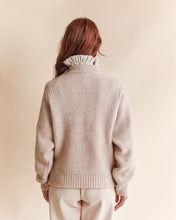AW26 PULL Beige Irish sweater in merino wool