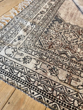 IB Handwoven Rug Brown and Dusty Blue