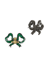 Vivienne Westwood Rigoberta Earrings Green / Gold