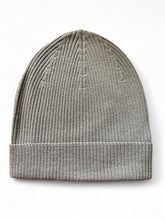 RICK OWENS SS25 HOLLYWOOD WOOL RIBBED BEANIE IN DUST