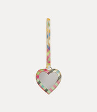 Vivienne Westwood wool heart mirror charm Heather Check