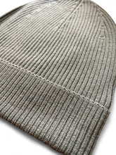 RICK OWENS SS25 HOLLYWOOD WOOL RIBBED BEANIE IN DUST