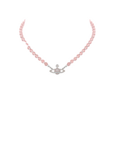 Vivienne Westwood Messaline Choker Platinum / Vintage Rose