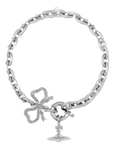 Vivienne Westwood RIGOBERTA CHAIN BRACELET - PLATINUM / WHITE