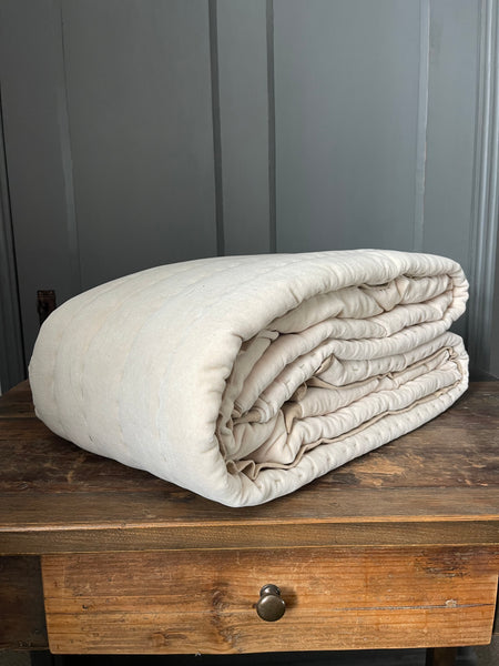 Maitri: Stonewashed Velvet quilt - OLD PINK