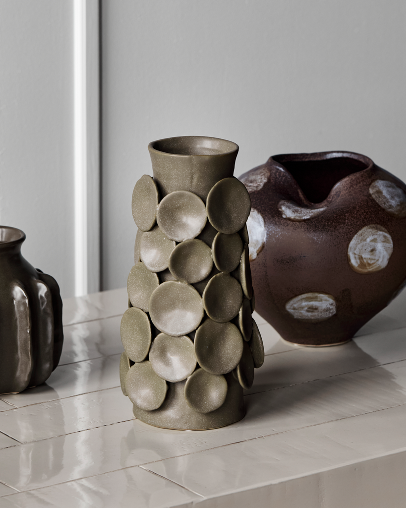 Vase, HDDot, Khaki