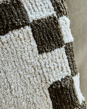 Cushion cover, HDChess, Green, Off-white