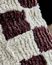 Cushion cover, HDChess, Brown, Off-white