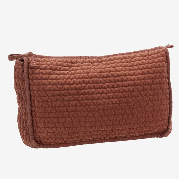 QUILTED VELVET WASHBAG