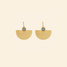 Ekadori Locus Earrings Blue, Labradorite