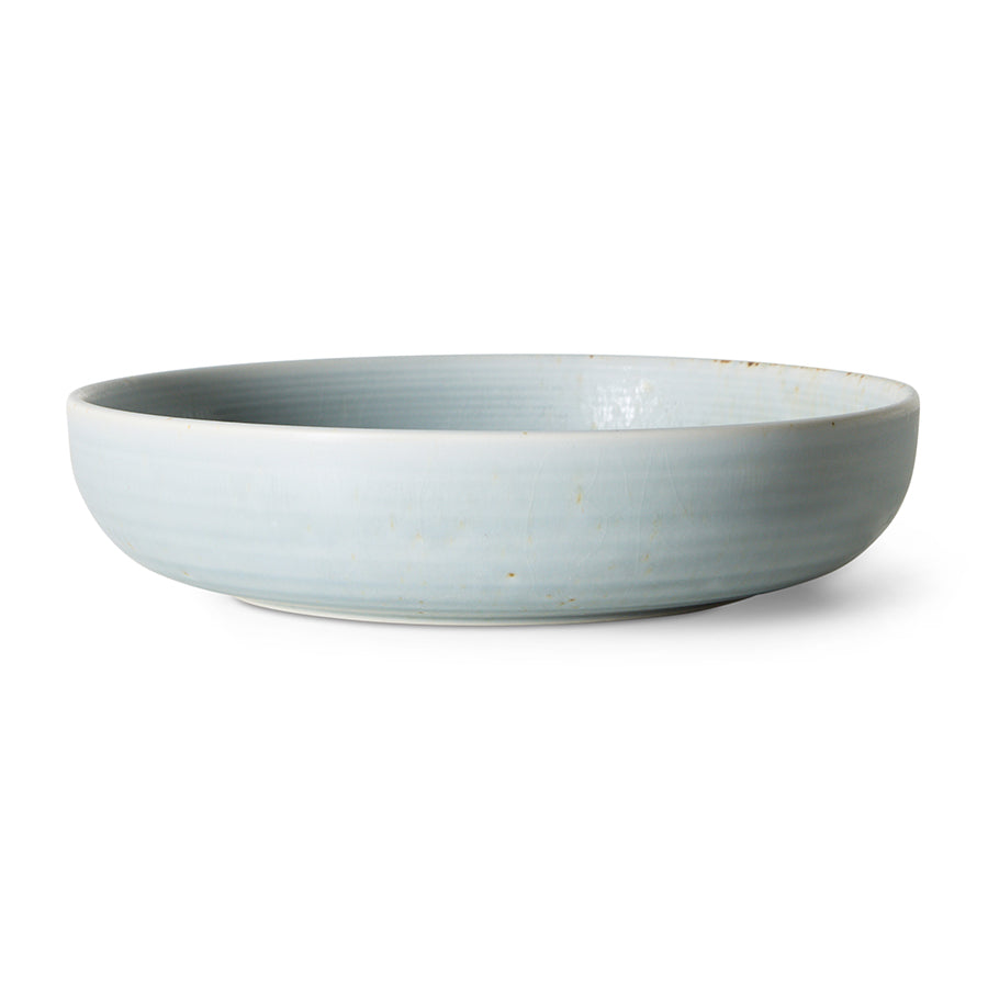 HKLiving Chef ceramics: deep plate L, soft blue