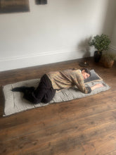 Maitri: Recycled Cream and Black stripes mattress