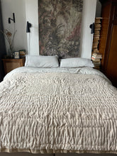 Maitri: Stonewashed Velvet quilt - OLD PINK