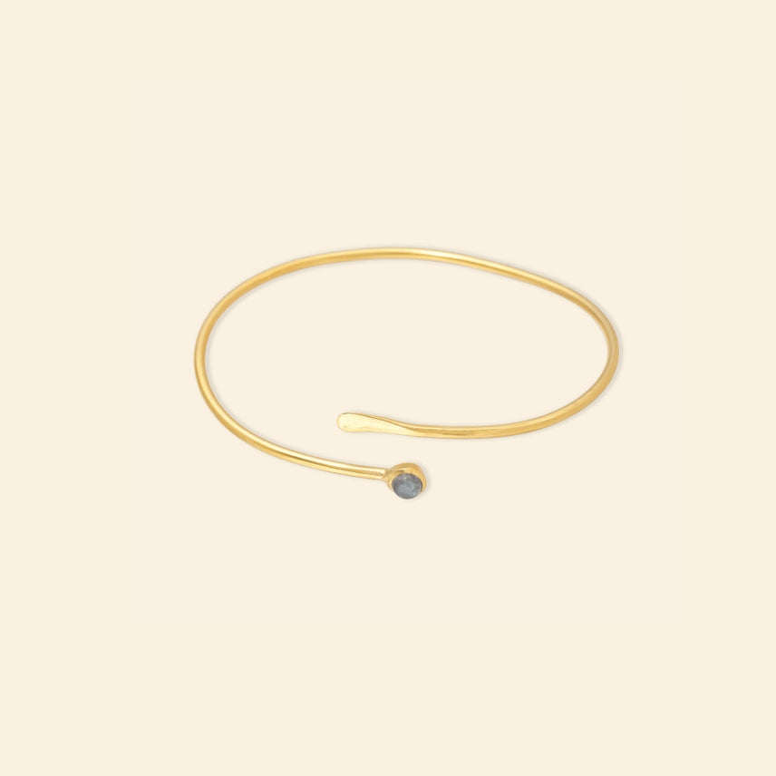 Ekadori Riverbend Cuff Grey, Labradorite