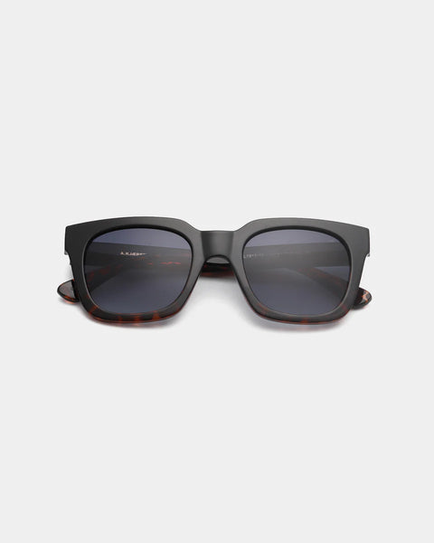 A.KJAERBEDE Nancy - Black Demi Tortoise