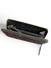 Zipped croc black wallet/ purse