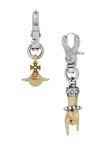 Vivienne Westwood ANATOLY EARRINGS - PLATINUM/LIGHT PATINA/GOLD