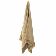 Gutte Throw, Yellow, Recycled Cotton