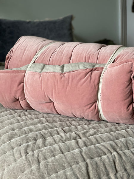 Maitri Velvet and Linen mattress - Rose