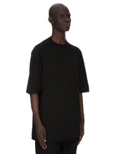 Rick Owens DRKSHDW SS26 Temple Jumbo SS T In Black Medium Weight Cotton Jersey