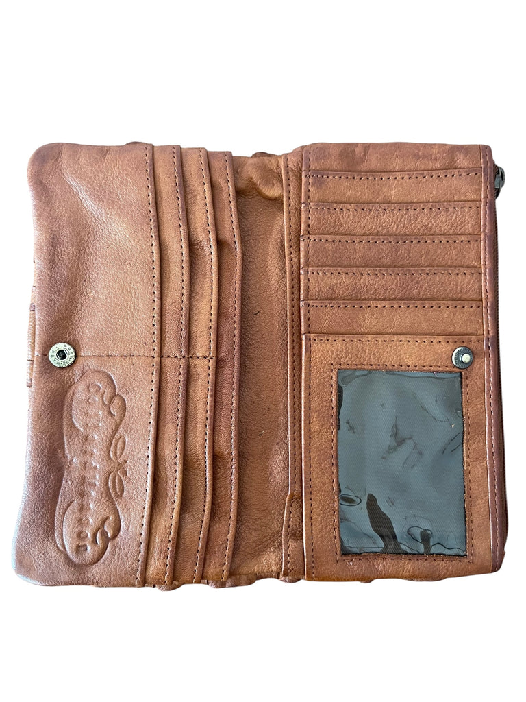 Sienna Bohemian Leather Purse -  Tan