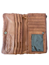 Sienna Bohemian Leather Purse -  Tan