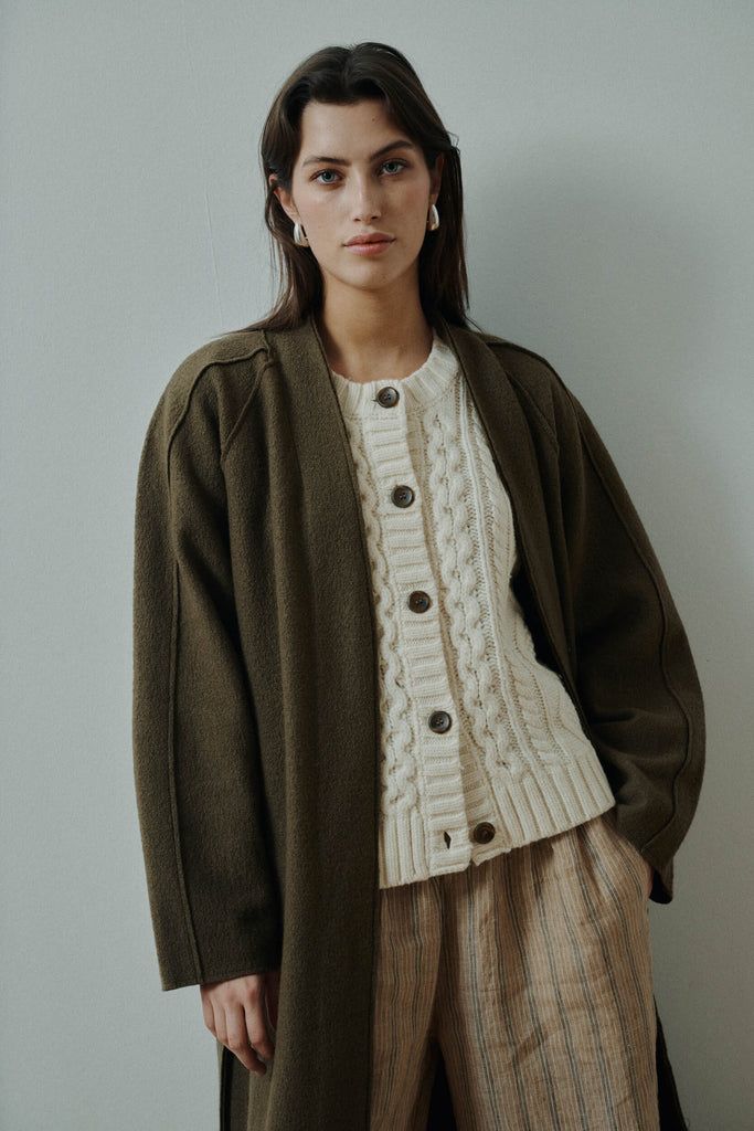 Ea Raglan Long Cardigan