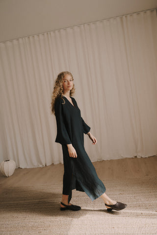 Venizia Dress - Washed Black