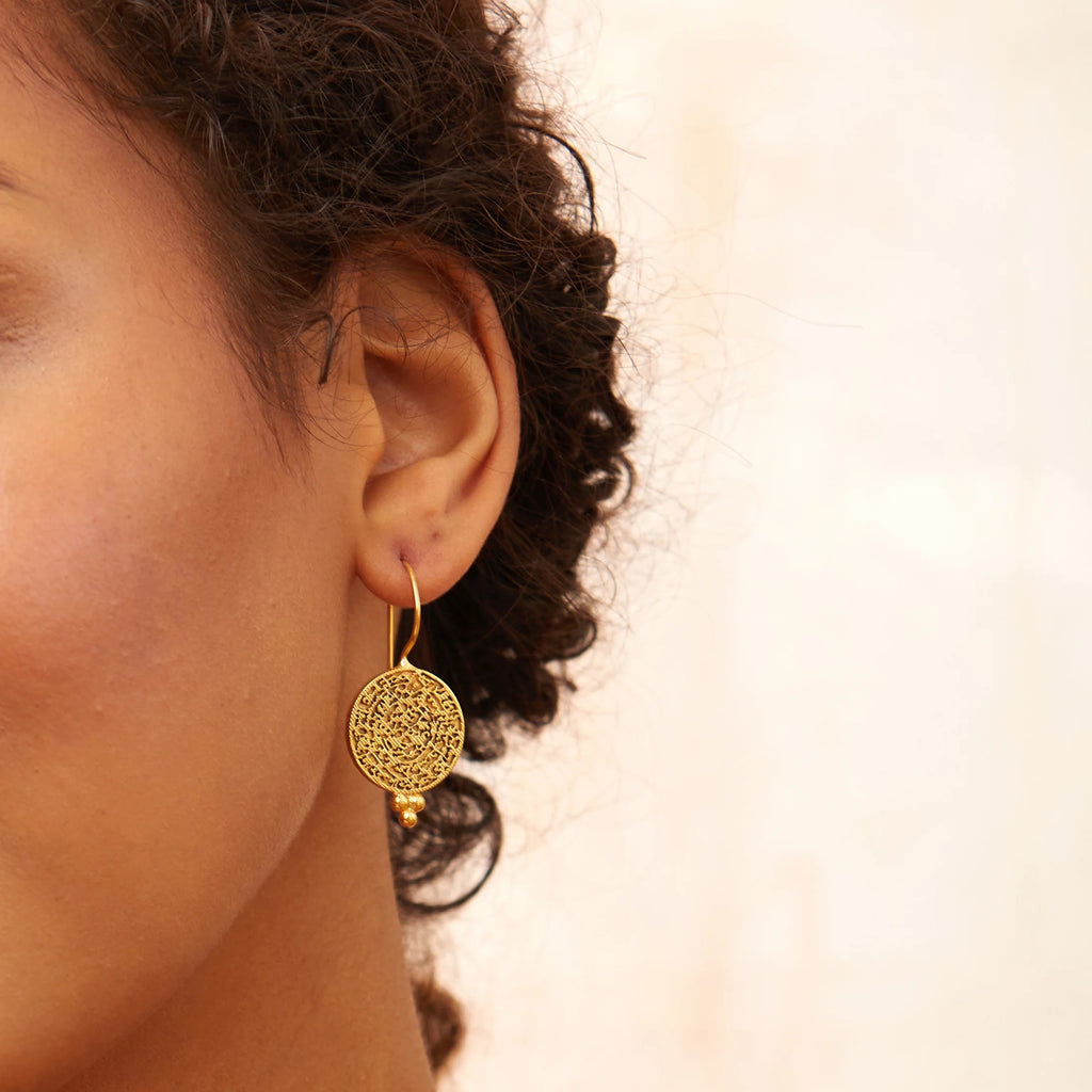 Algir Gold Coin Earrings