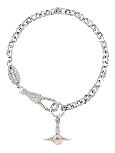 Vivienne Westwood New Petite Orb Bracelet Light Peach / Light Gold