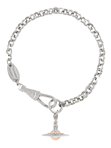 Vivienne Westwood New Petite Orb Bracelet Light Peach / Light Gold