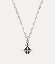 Vivienne Westwood MAN. MAYFAIR SMALL ORB PENDANT - RHODIUM / GUNMETAL / MONTANA