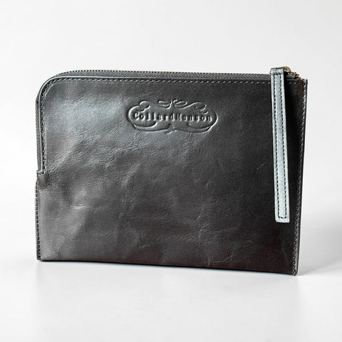 CollardManson Black leather curve Pouch