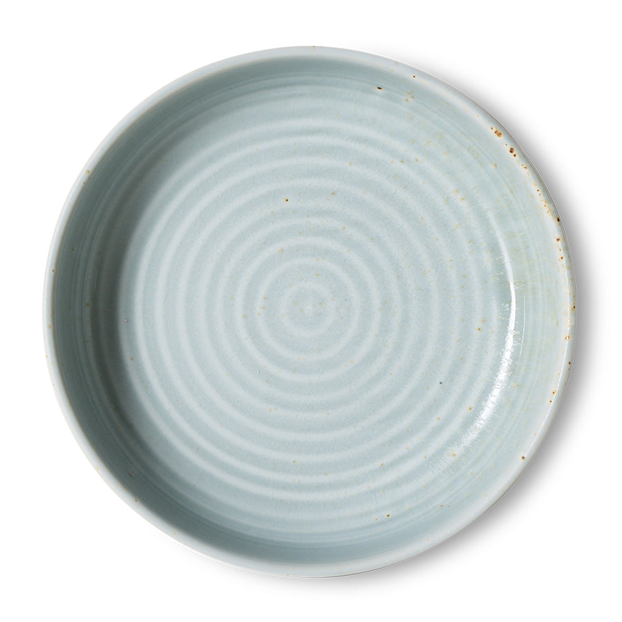 HKLiving Chef ceramics: deep plate L, soft blue